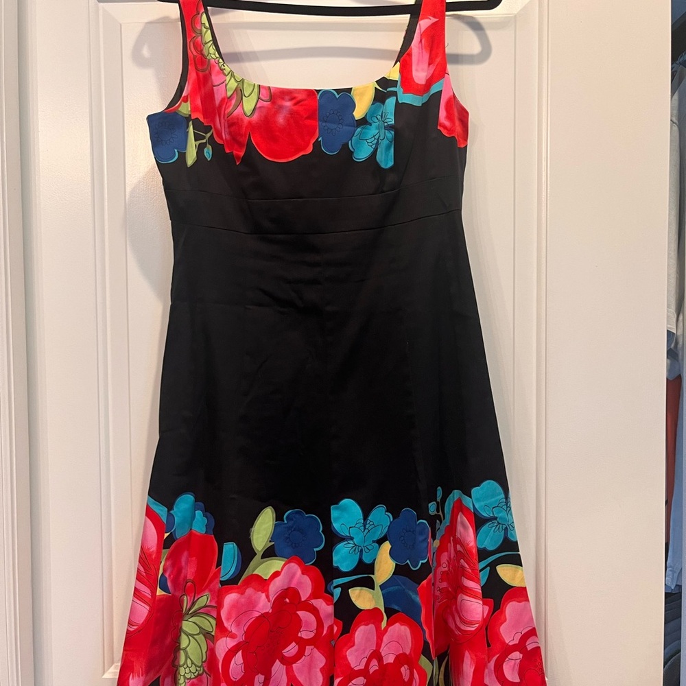 Nine West Black and Red Sleeveless Sundress